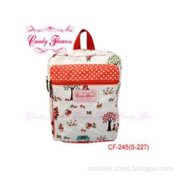 Customized Kids / Girl school backpacks flowery rucksack in